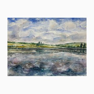 Dali Nazarishvili, Lake, 2023, Watercolor on Paper-CHG-2036998