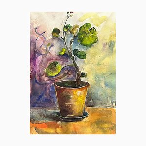 Dali Nazarishvili, Still Life with Plant, 2020, Watercolor on Paper-CHG-2036996