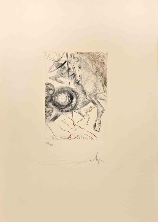 Dali, The Hell of Cruel Beauties, Etching and Drypoint, 1972