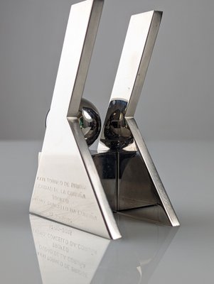 Damian Garrido Trofeo, Bridge Sculpture, 2000s, Metal & Nickel-JJT-1668978