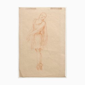 Dancer - Original Pastel Drawing on Paper - 20th Century 20th Century-ZCI-779328