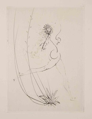 Dancing Nude, 1968, Etching-ZCI-2018719