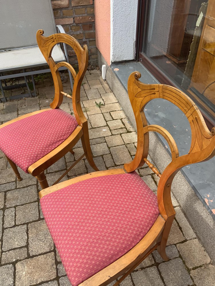 Danhauser Vienna Chairs in Maple, 1840, Set of 2