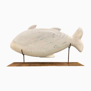 Daniel Beresaluze, White Fish, 2000s, Marble-RFP-2028969