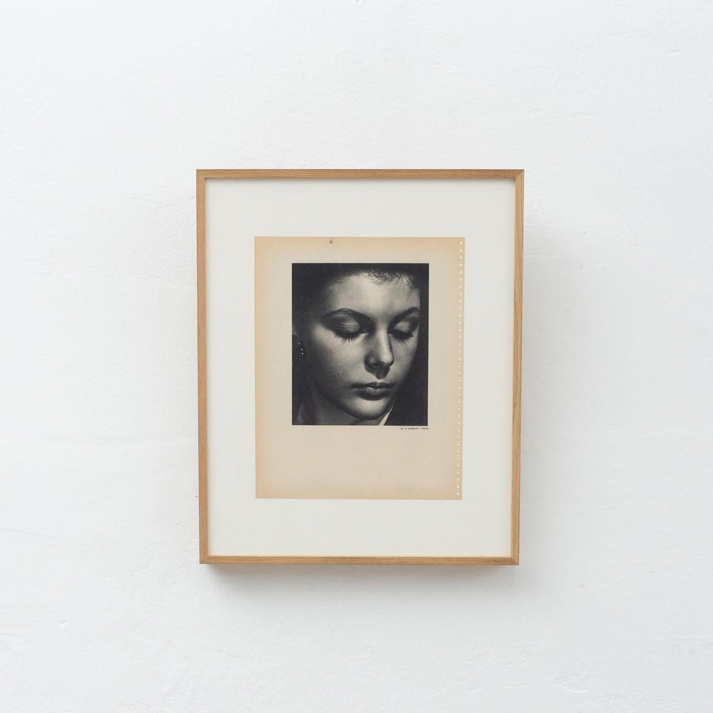 Daniel Masclet, Portrait, 1947, Photogravure, Framed