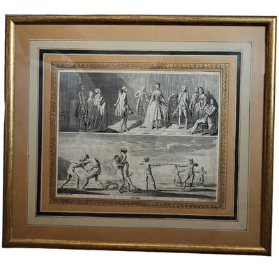 Daniel Nikolaus Chodowiecki, Figurative Scenes, 18th Century, Engraving, Framed-TCS-1442240