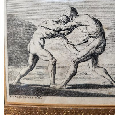 Daniel Nikolaus Chodowiecki, Figurative Scenes, 18th Century, Engraving, Framed-TCS-1442240