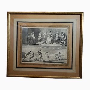 Daniel Nikolaus Chodowiecki, Figurative Scenes, 18th Century, Engraving, Framed-TCS-1442240