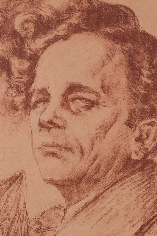 Daniel Sabater, Portrait, 1942, Ink & Pencil