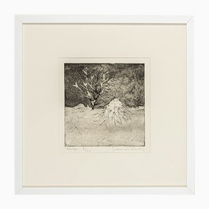 Danièle Fuchs, Neige, Black and White Etching on Paper, Framed-GPP-1079905