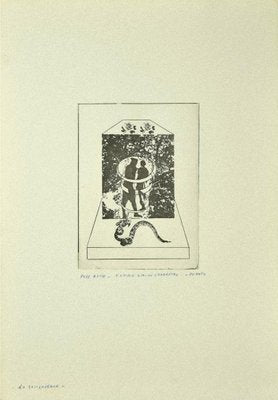 Danilo Bergamo, Adam and Eve, Etching on Cardboard, 1975-ZCI-827046