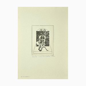 Danilo Bergamo, Adam and Eve, Etching on Cardboard, 1975-ZCI-827046