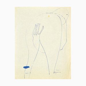 Danilo Bergamo, Figure, Pen Drawing, 1970s-ZCI-846649