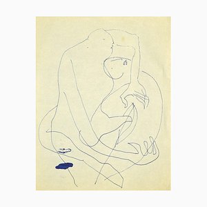 Danilo Bergamo, Figures, Pen Drawing, 1962-ZCI-852358