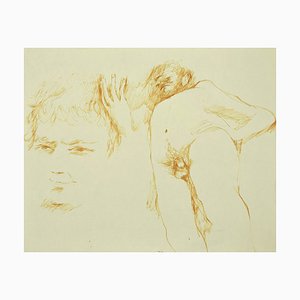 Danilo Bergamo - Studies of Figures - China Ink - 1968s-ZCI-846645