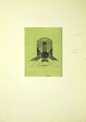 Danilo Bergamo, The Chair, Etching on Cardboard, 1975-ZCI-827025