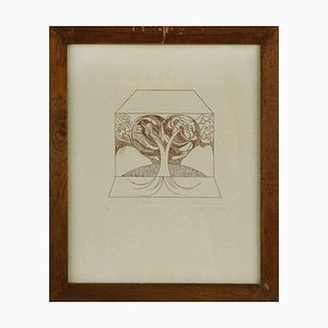 Danilo Bergamo, Tree of Life, Etching on Cardboard, 1983-ZCI-1407714