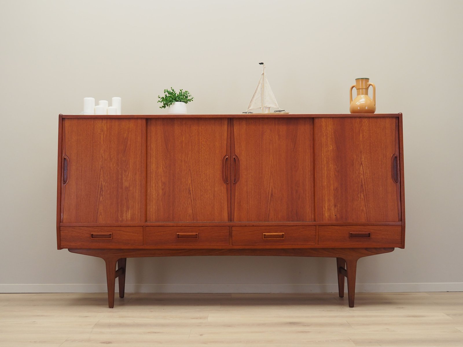 Danis Teak Highboard by Børge Seindal, 1960s