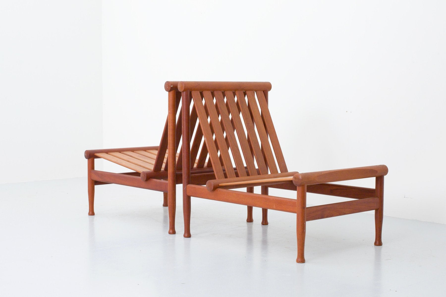 Danish 501 Lounge Chairs in Teak by Kai Lyngfeld Larsen from Søborg Møbelfabrik, 1950s, Set of 4