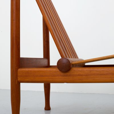 Danish 501 Lounge Chairs in Teak by Kai Lyngfeld Larsen from Søborg Møbelfabrik, 1950s, Set of 4-ITV-1299195