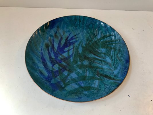 Danish Abstract Enamel Art Bowl by K. K. Worz, 1970s-LCR-667321