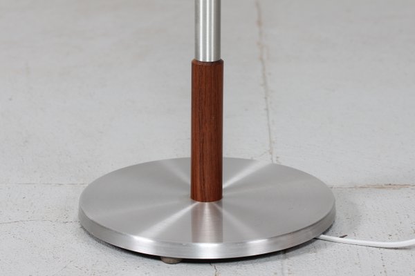 Danish Adjustable Rosewood and Steel Floor Lamp in the Style of Jo Hammerborg, 1960s-QQ-1388789