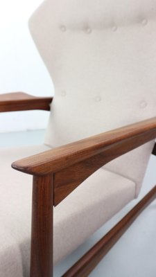 Danish Adjustable Wingback Lounge Chair in Teak attributed to Ib Kofod Larsen for Bovenkamp, 1950s-DT-2026297