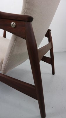 Danish Adjustable Wingback Lounge Chair in Teak attributed to Ib Kofod Larsen for Bovenkamp, 1950s-DT-2026299