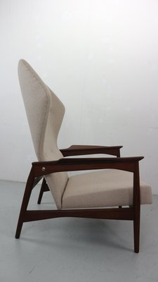 Danish Adjustable Wingback Lounge Chair in Teak attributed to Ib Kofod Larsen for Bovenkamp, 1950s-DT-2026299