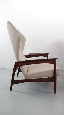 Danish Adjustable Wingback Lounge Chairs in Teak attributed to Ib Kofod Larsen for Bovenkamp, 1950s, Set of 2-DT-2026298