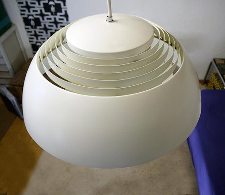 Danish AJ Royal White Pendant Lamp by Arne Jacobsen for Louis Poulsen, 1960s-DEK-1112498