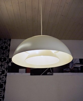 Danish AJ Royal White Pendant Lamp by Arne Jacobsen for Louis Poulsen, 1960s-DEK-1112498