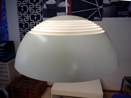 Danish AJ Royal White Pendant Lamp by Arne Jacobsen for Louis Poulsen, 1960s-DEK-1112498