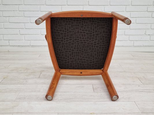 Danish Armchair in Teak & Wool, 1960s-TMW-1262384