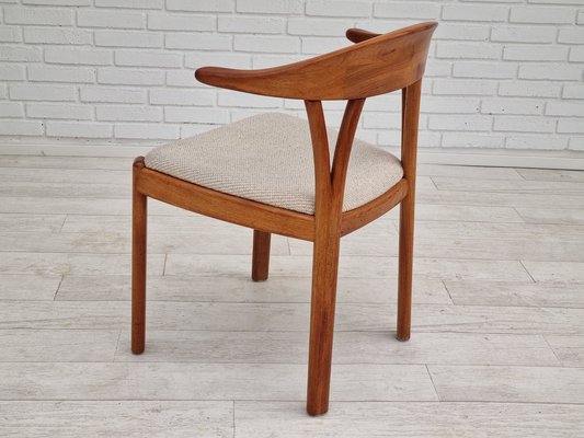 Danish Armchair in Teak & Wool, 1960s-TMW-1262384