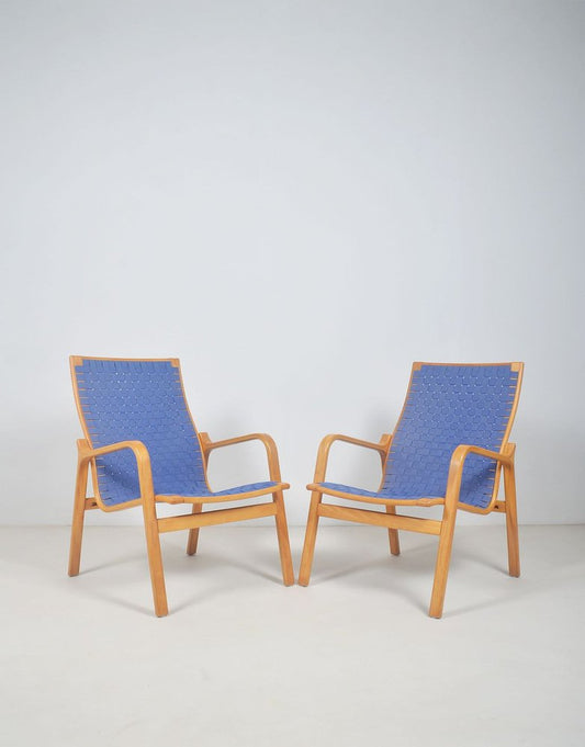 Danish Armchairs attributed to Finn Østergaard for Twig Furniture, 1970s, Set of 2