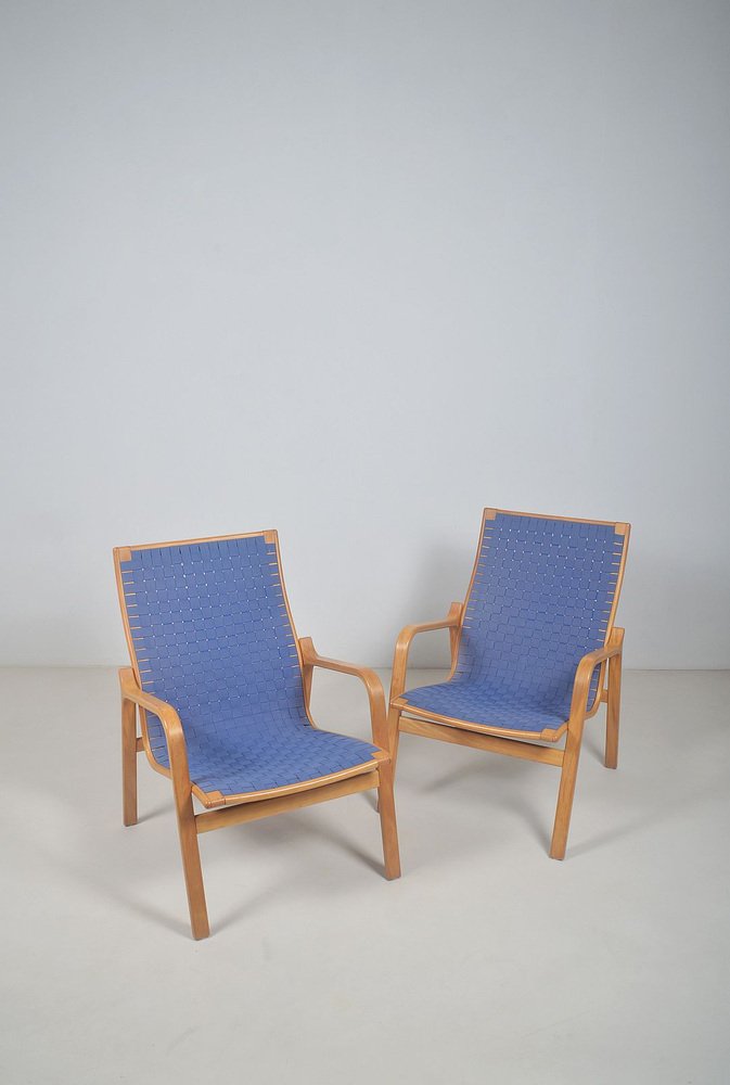 Danish Armchairs attributed to Finn Østergaard for Twig Furniture, 1970s, Set of 2