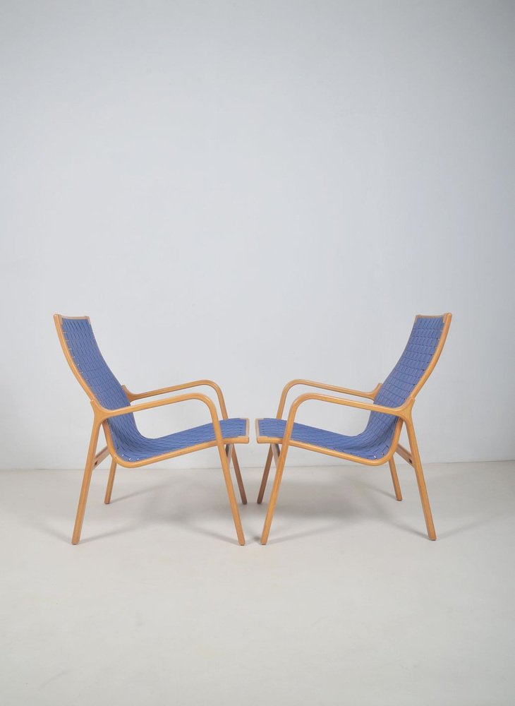 Danish Armchairs attributed to Finn Østergaard for Twig Furniture, 1970s, Set of 2