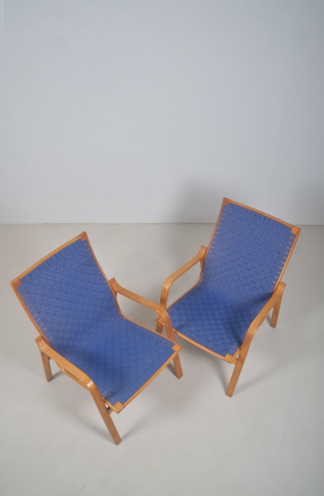 Danish Armchairs attributed to Finn Østergaard for Twig Furniture, 1970s, Set of 2