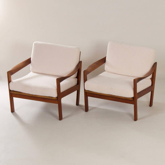 Danish Armchairs by Illum Wikkelsø for Niels Eilersen, 1960s, Set of 2