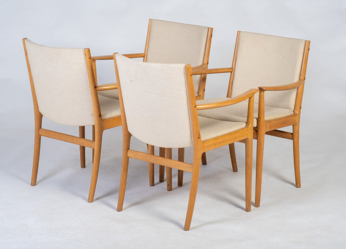 Danish Armchairs by Kai Lyngfeldt Larsen for Søren Willadsen, 1950s, Set of 4