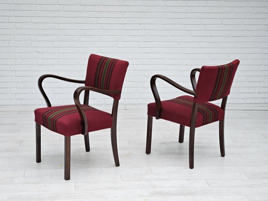 Danish Armchairs in Ash, 1950s, Set of 2-TMW-1726556