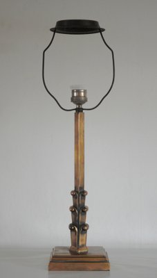 Danish Art Deco Brass Table Lamp, 1930s-HPQ-1445089