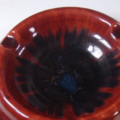 Danish Art Deco Ceramic Oxblood Ashtray by Daniel Andersen for Michael Andersen & Son, 1930s-GIW-795410