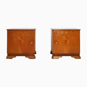 Danish Art Deco Nightstands or Cabinets, 1930s, Set of 2-HPQ-1177251