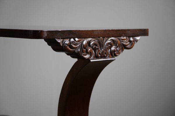 Danish Art Nouveau Side Table / Pedestal in Walnut, Early 20th Century-MXF-1726036