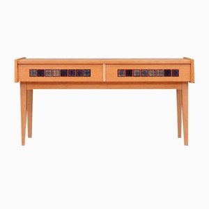 Danish Ash Console Table, 1970s-VND-1784104