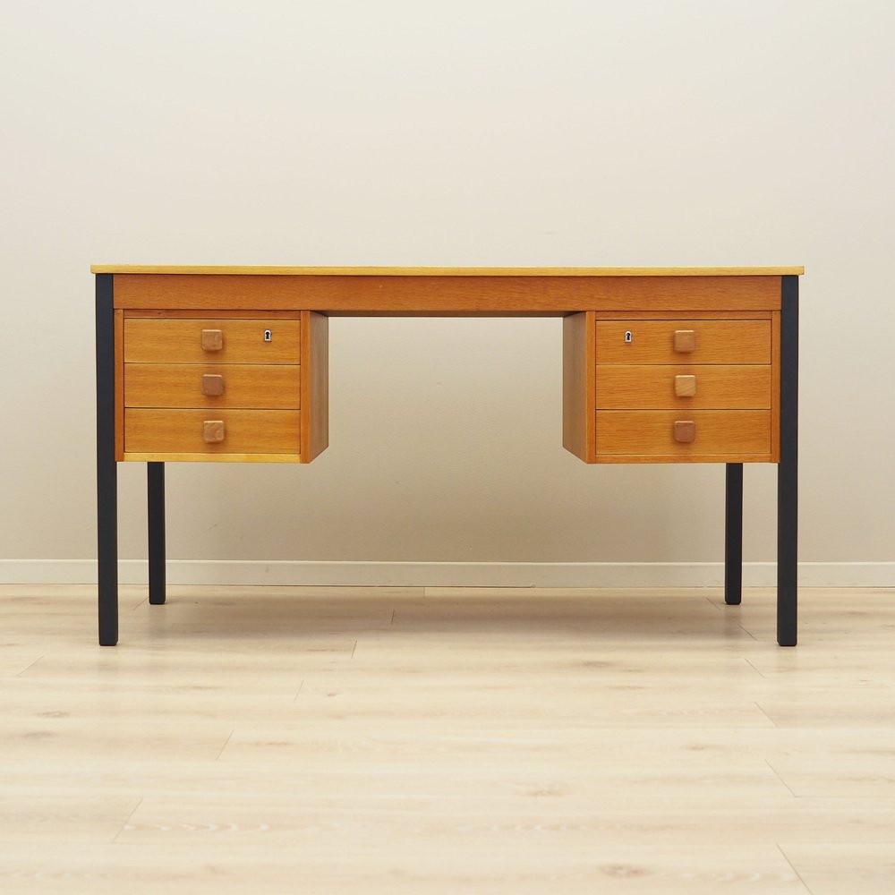 Danish Ash Desk from Domino Møbler, 1970s