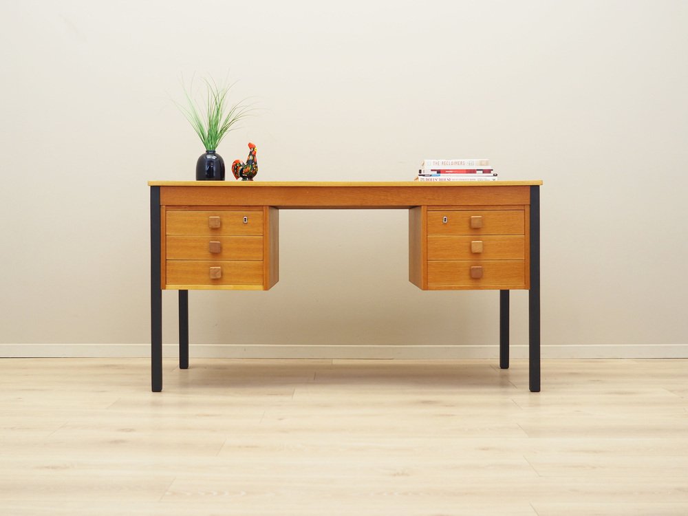 Danish Ash Desk from Domino Møbler, 1970s