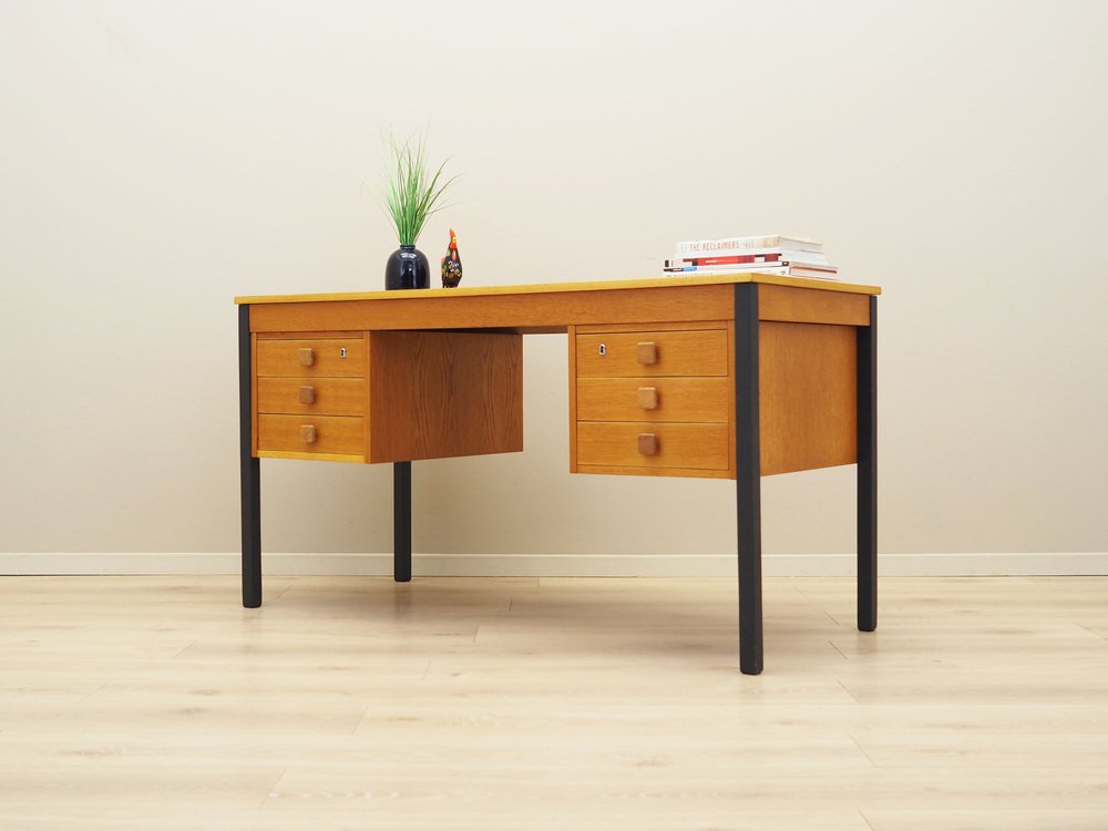 Danish Ash Desk from Domino Møbler, 1970s